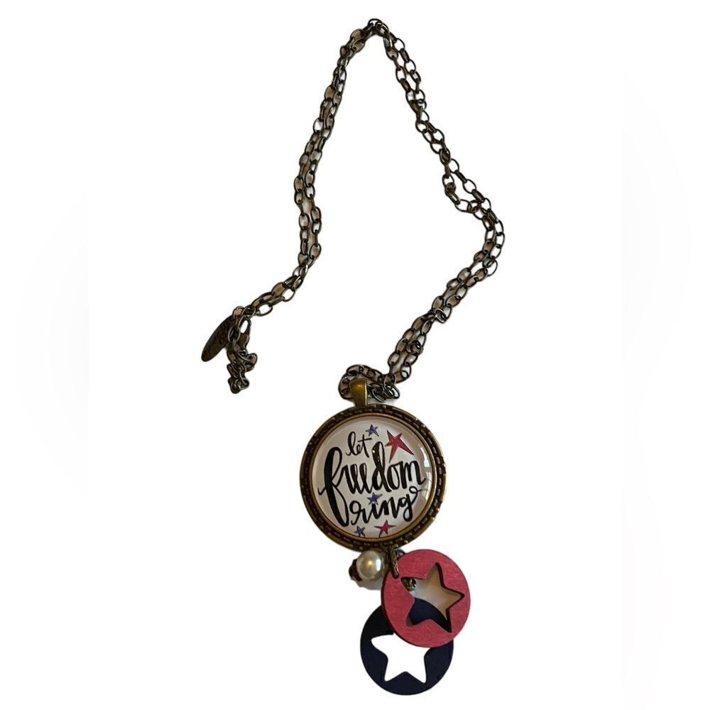 Let freedom ring necklace